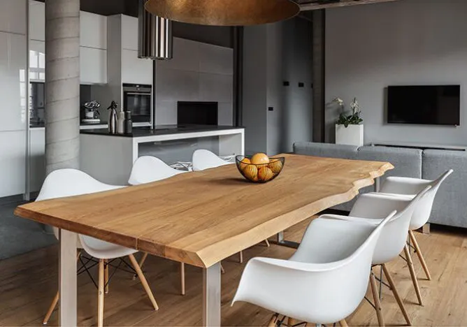 Pracovní deska z masivního dřeva - AV Interiéry