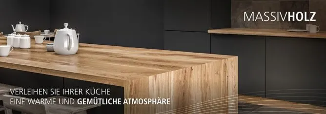 Pracovní deska z masivního dřeva - AV Interiéry